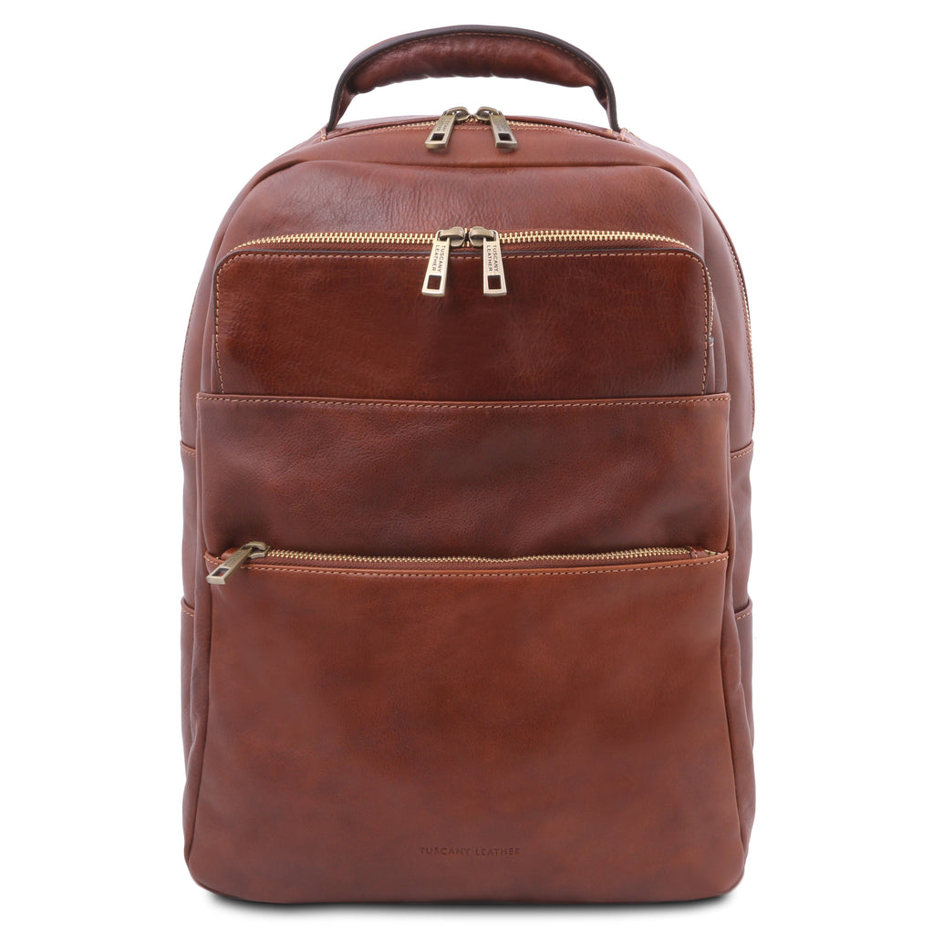 Melbourne Leather laptop backpack