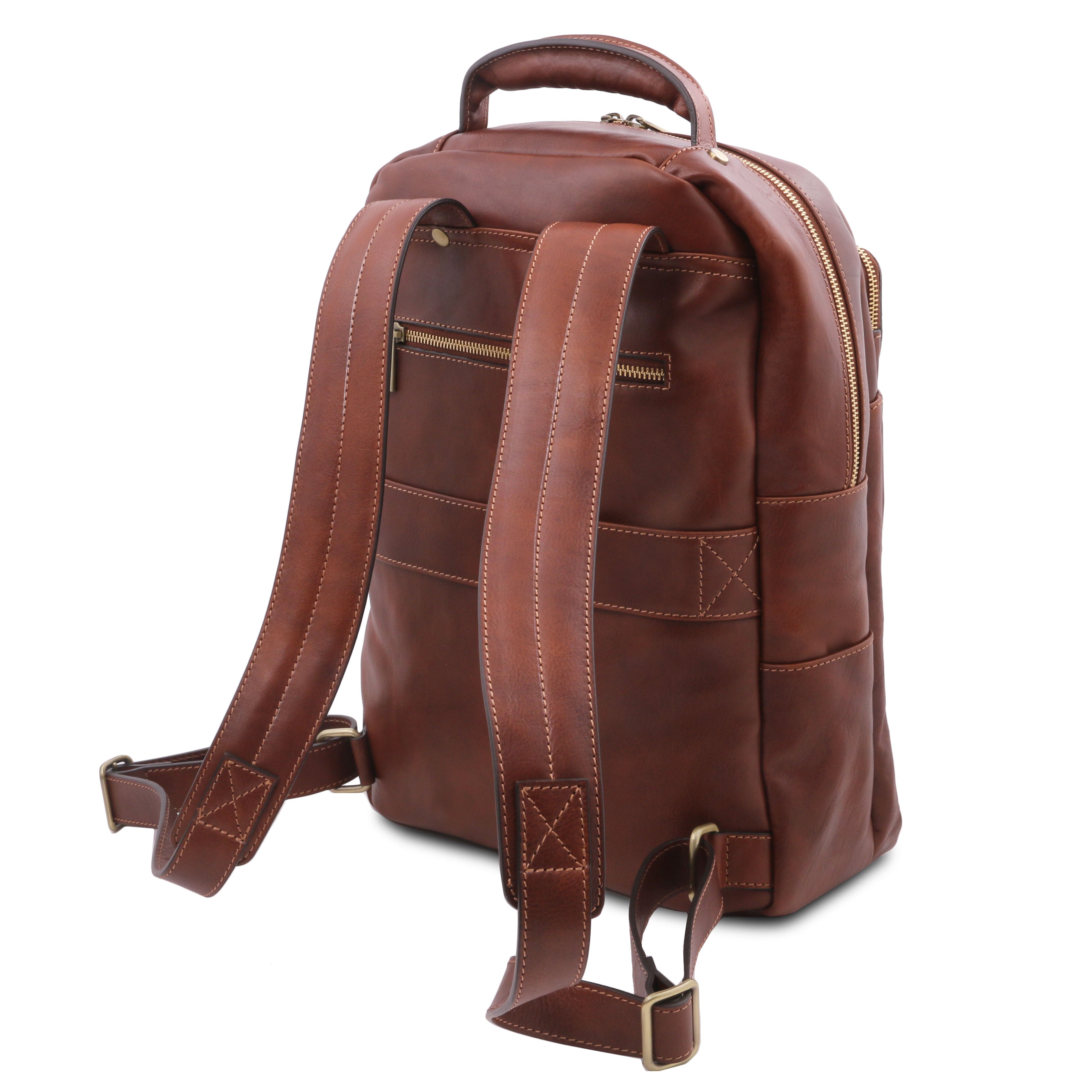 Melbourne Leather laptop backpack