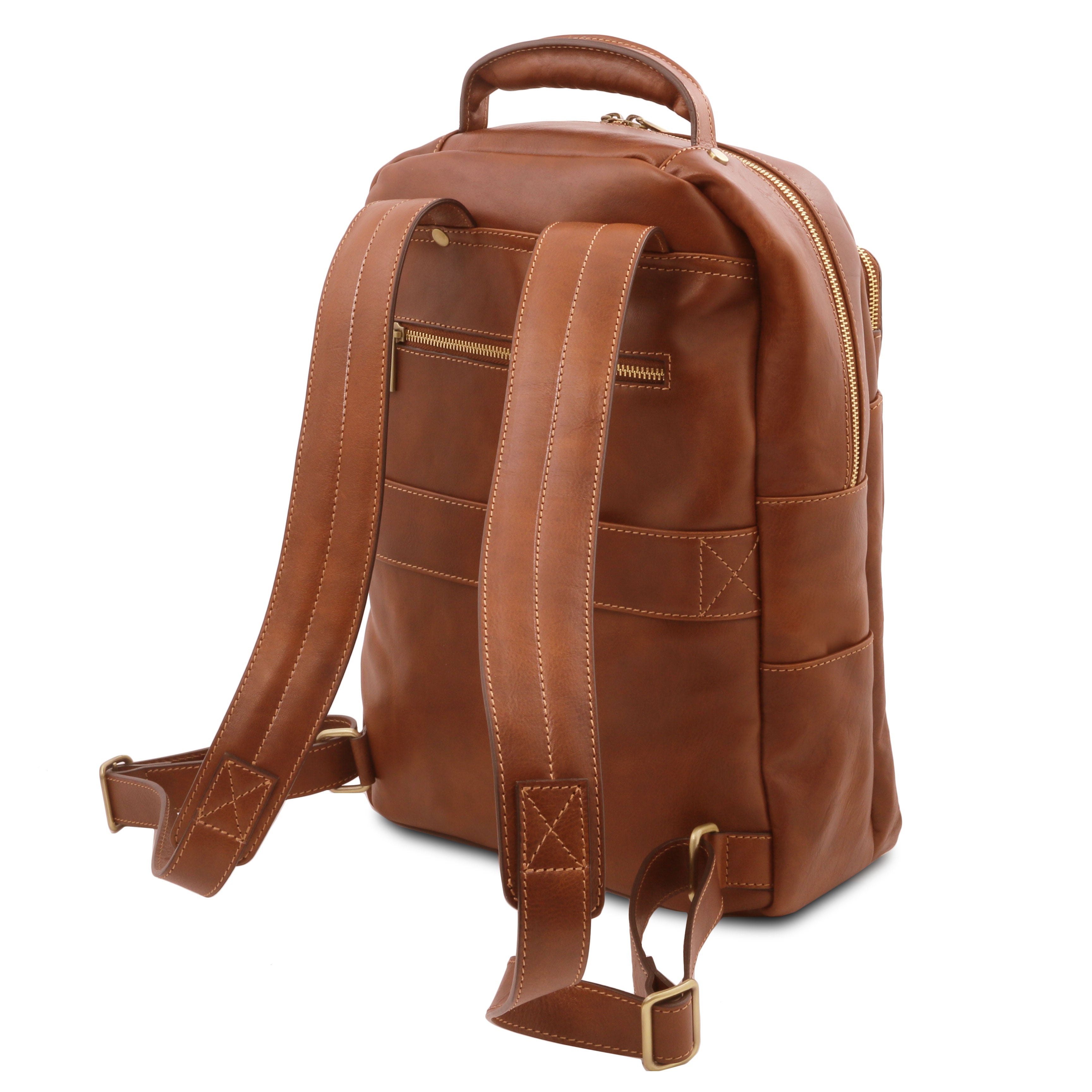Melbourne Leather laptop backpack