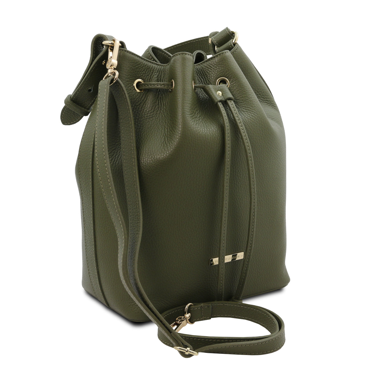 TL Bag Leather bucket bag
