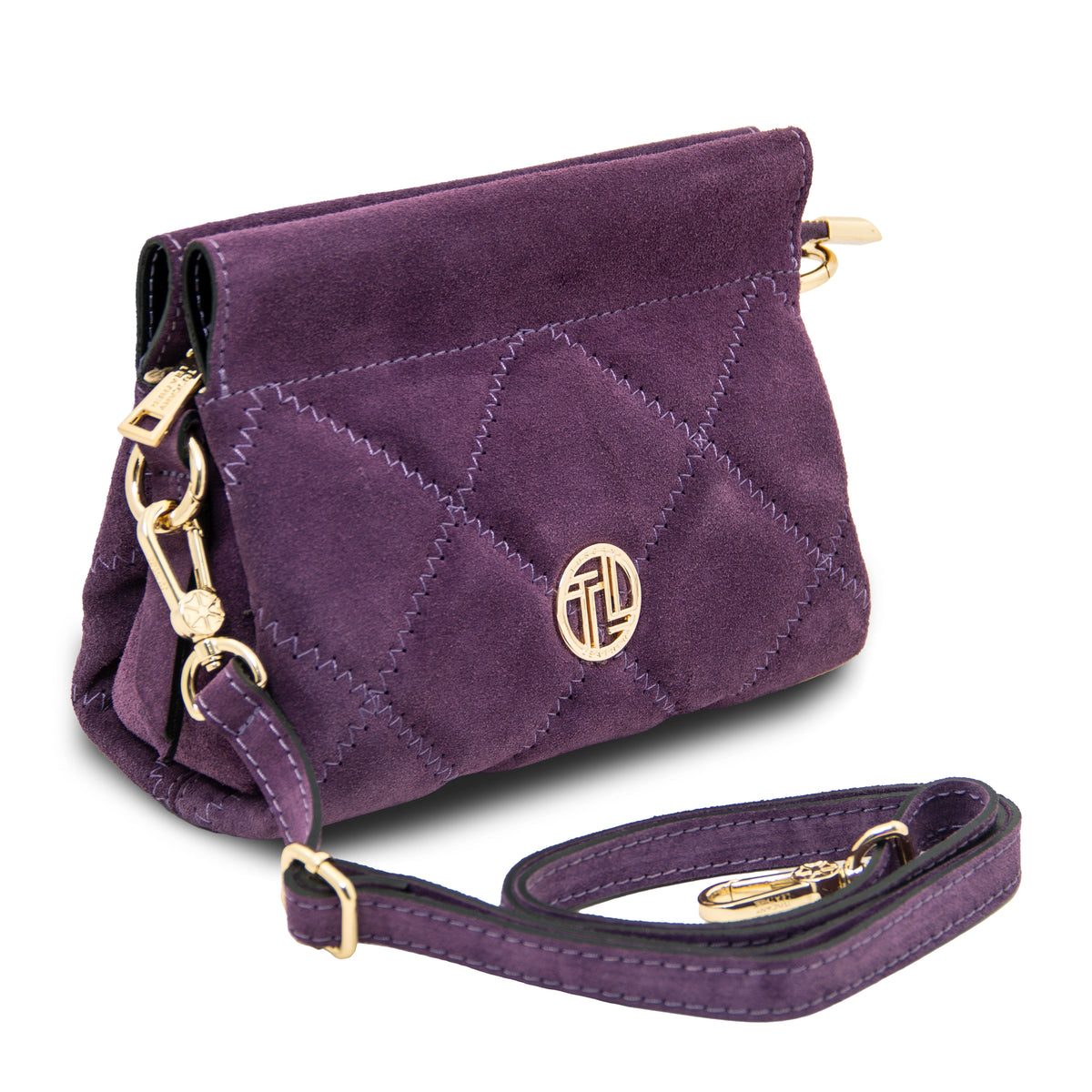 Eloise Suede leather shoulder bag