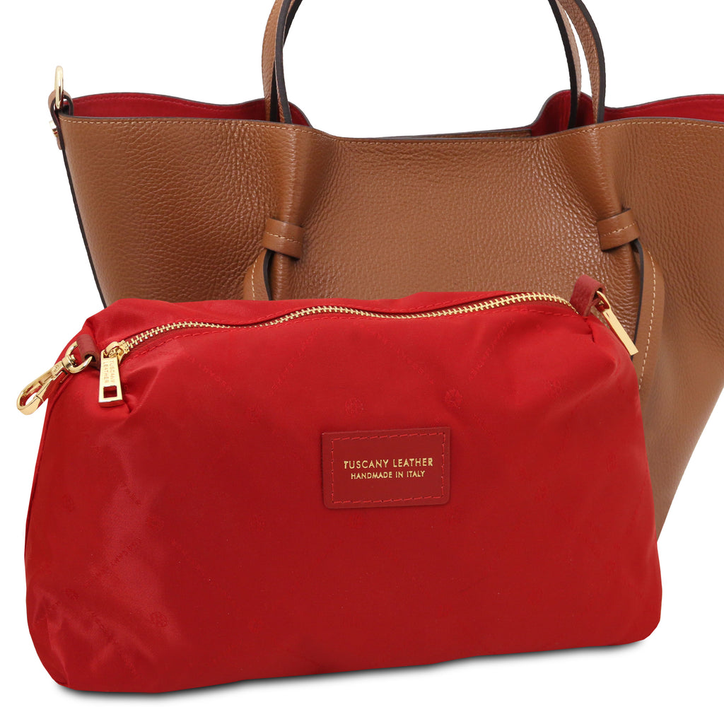 Legame Leather shopping bag - Large size