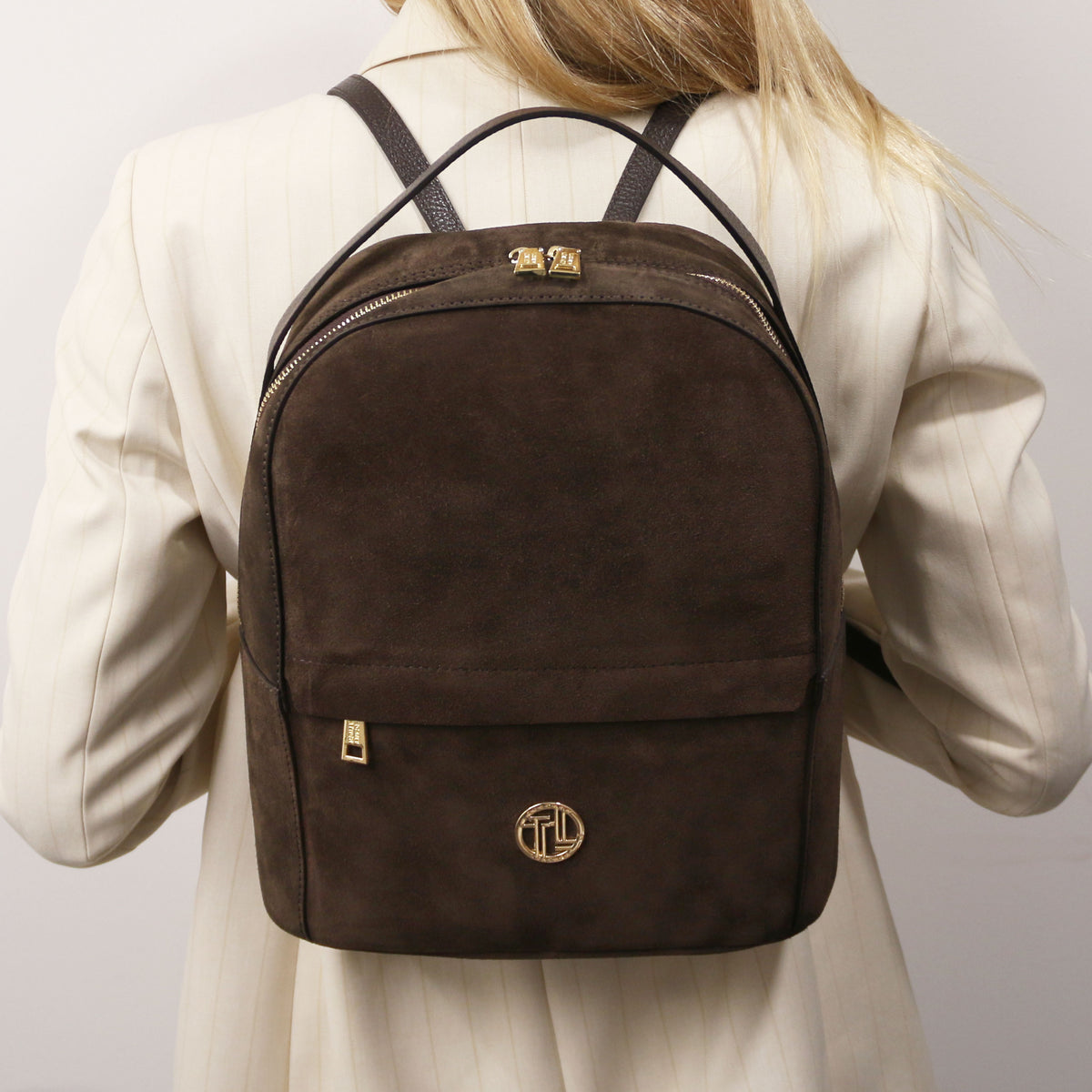 Volta Suede leather backpack