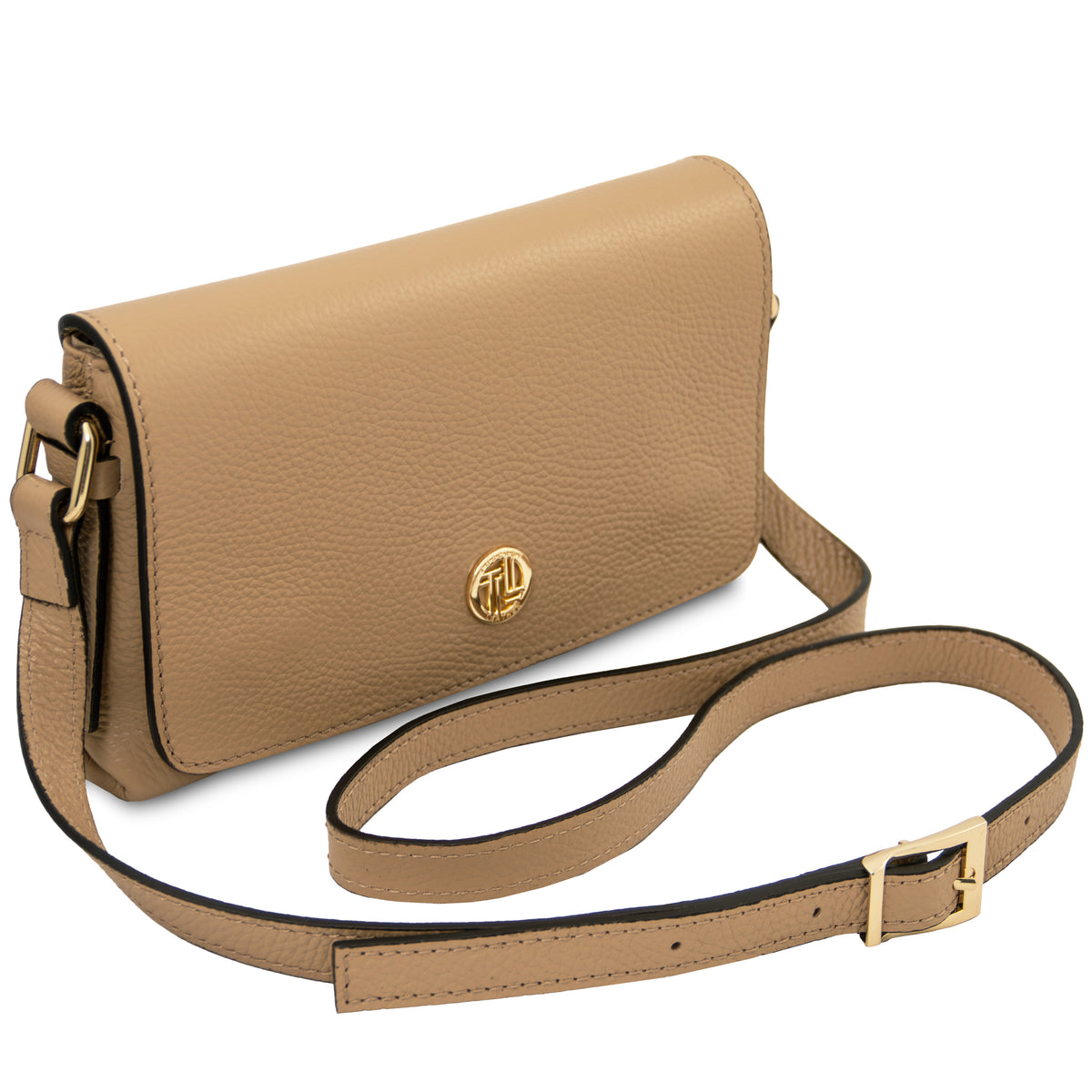 Biscuit Soft leather shoulder bag