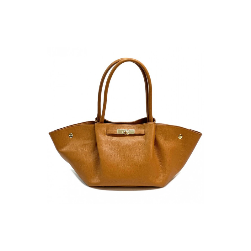 Vivara Italienische Ledertasche im Tote-Stil