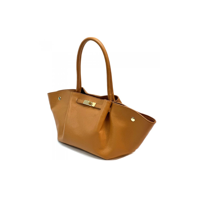 Vivara Italienische Ledertasche im Tote-Stil